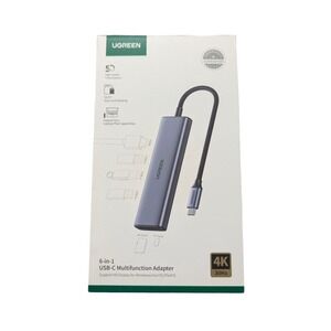 Z1O‎ UGreen 6 in 1 USB-C Multifunction Adapter - Open Box